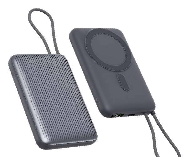 Magnetic wireless power bank with watch charging